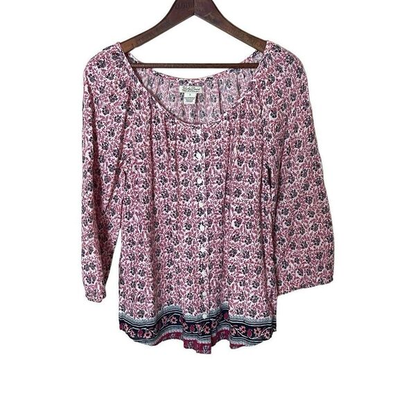 Lucky Brand 100% Cotton Tunic Top - Picture 1 of 8